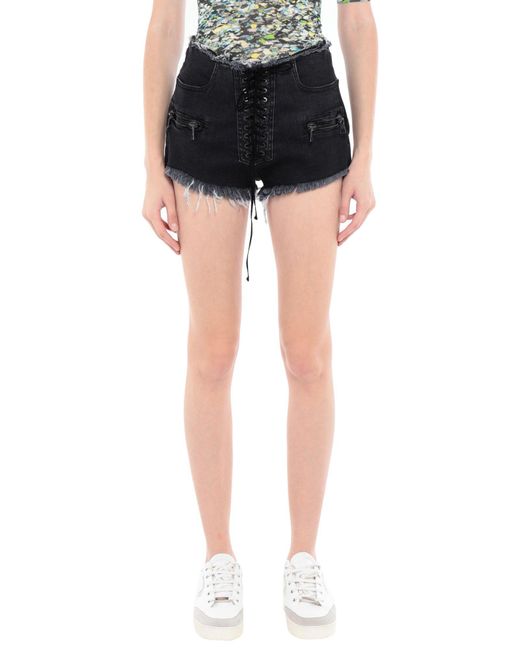 Unravel Project Black Denim Shorts
