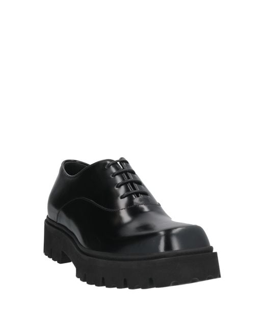 Emporio Armani Black Lace-up Shoes for men