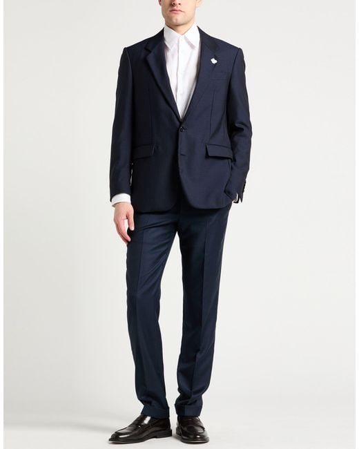 Lardini Blue Midnight Blazer Virgin Wool, Elastane for men