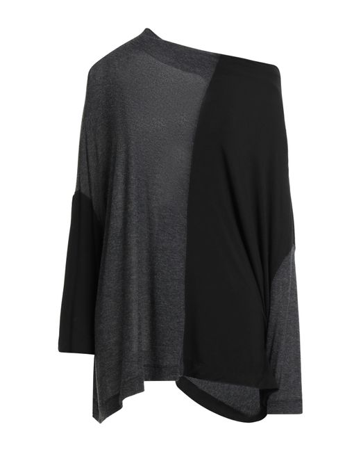 ALESSIA SANTI Black T-Shirt Cotton, Polyamide