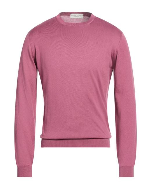 FILIPPO DE LAURENTIIS Pink Sweaters for men