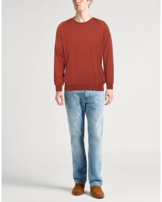 Moorer Pullover in Red für Herren