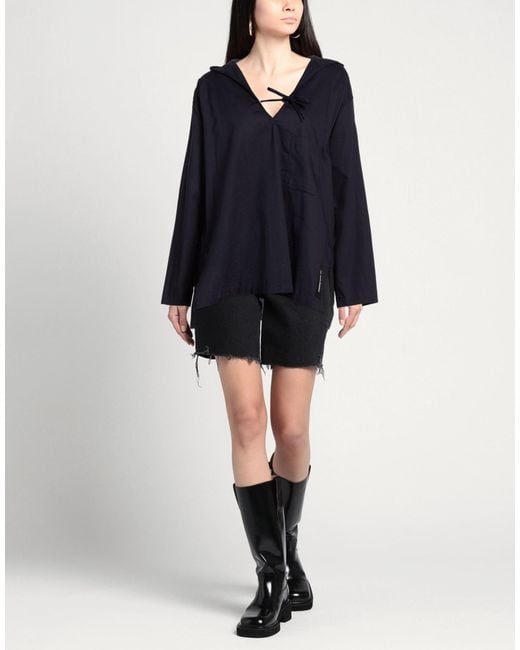 Y's Yohji Yamamoto Blue Midnight Top Cotton