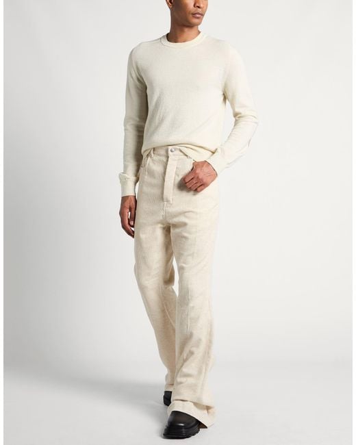 Maison Margiela White Cream Sweater Wool for men