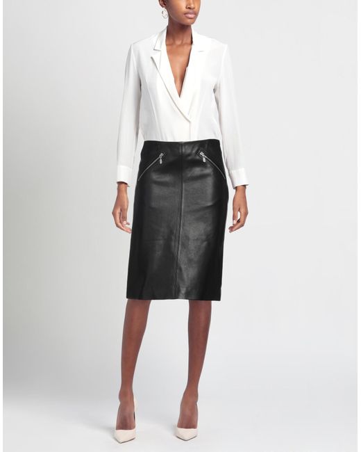 Belstaff Black Midi Skirt