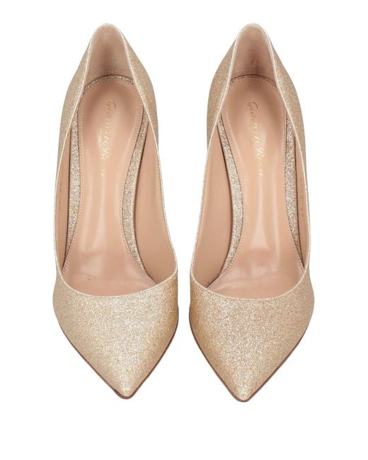 Gianvito Rossi White Pumps Textile Fibers