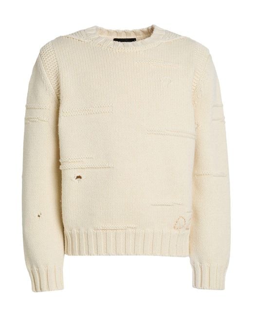 DSquared² Natural Ivory Sweater Wool for men