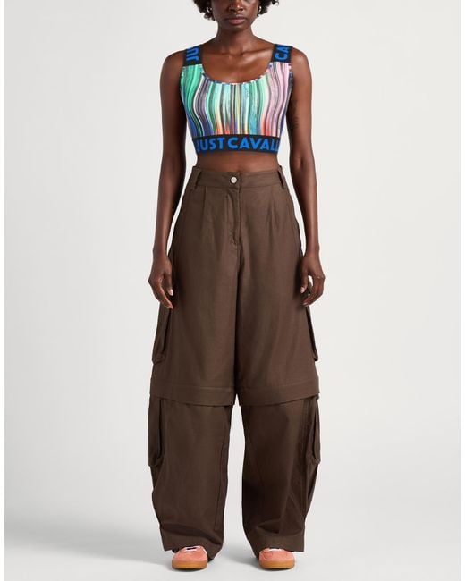 Just Cavalli Blue Top Polyamide, Elastane