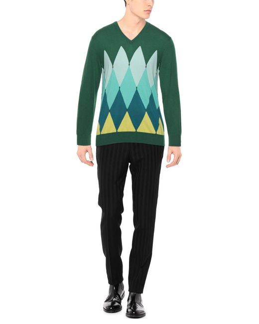 Ballantyne Green Sweater Cotton, Cashmere for men