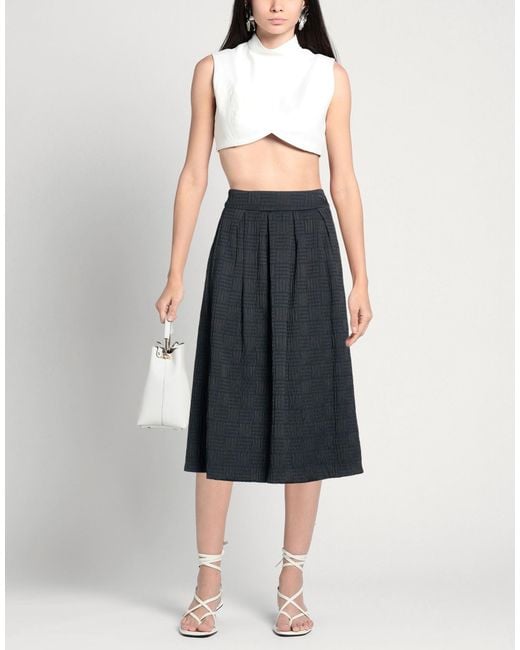 Furore Blue Midi Skirts