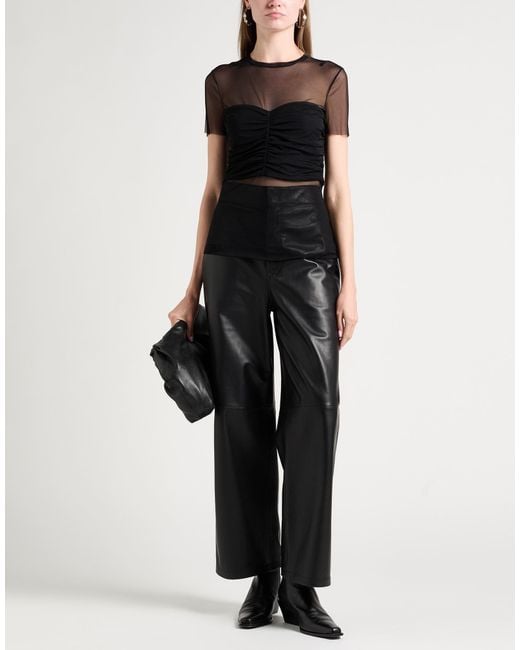 Patrizia Pepe Black Top Polyamide, Elastane