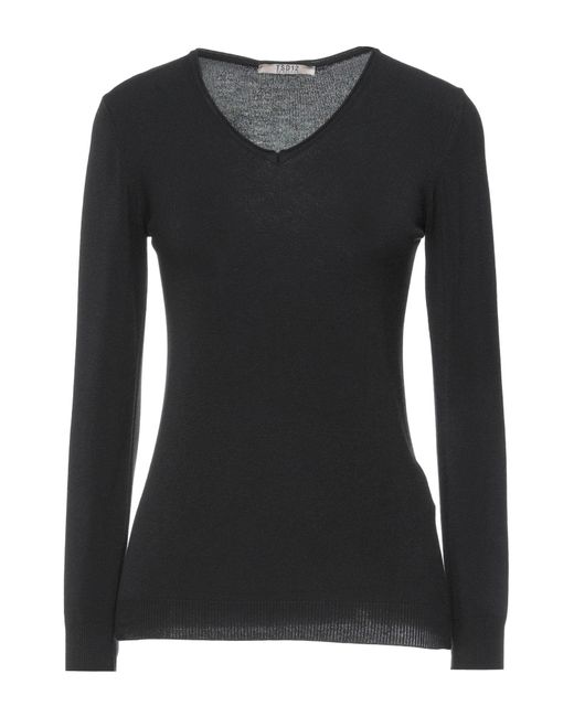 Tsd12 Black Sweater Modal, Acrylic, Polyamide