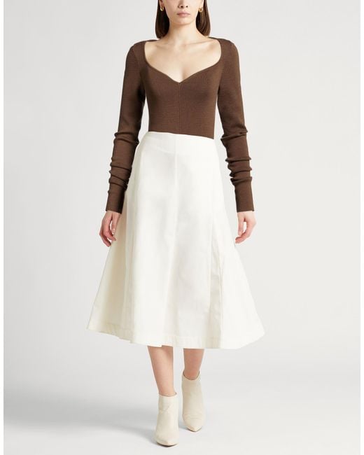 Semicouture Brown Sweater Virgin Wool