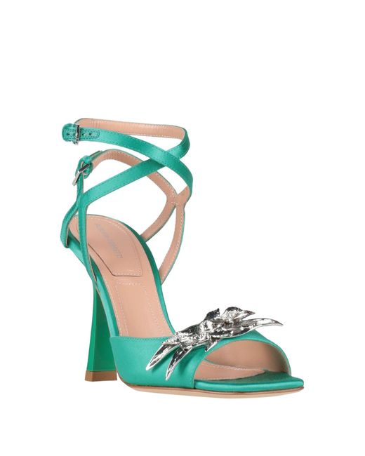 Alberta Ferretti Green Sandals