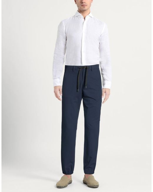 ALPHATAURI Blue Midnight Pants Polyester, Viscose, Elastane for men