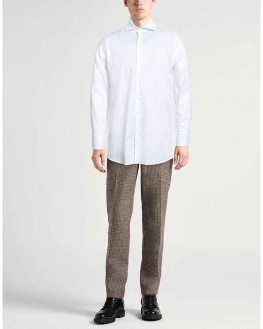 Bagutta White Shirt Cotton for men