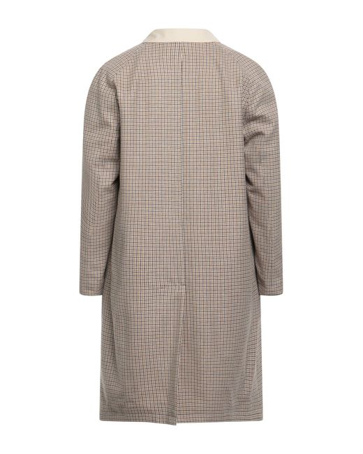 Lardini Gray Overcoat & Trench Coat Wool, Silk for men