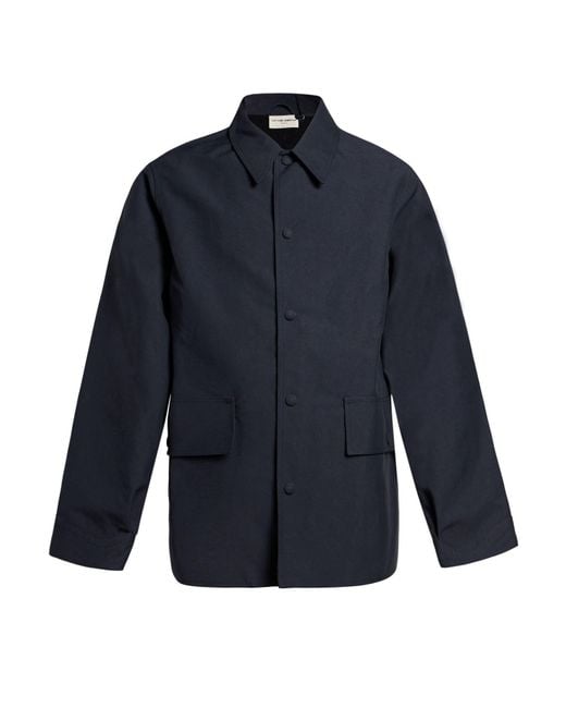 Officine Generale Blue Overcoat & Trench Coat for men