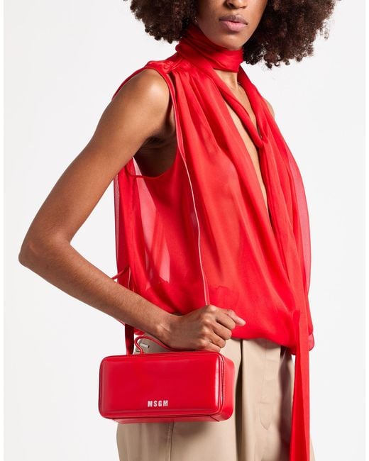 MSGM Red Handbag
