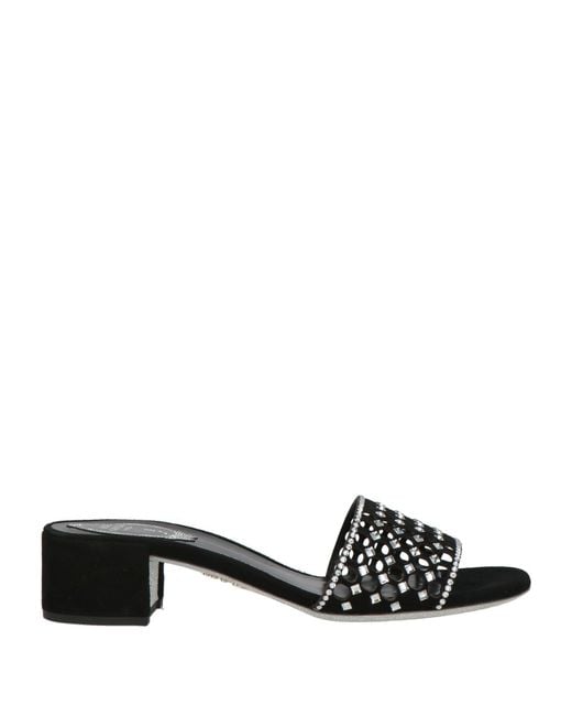 Rene Caovilla Black Sandals