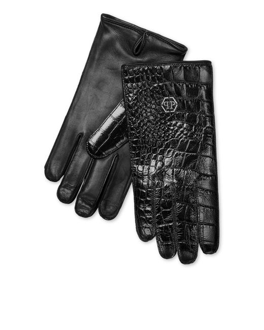 Philipp Plein Handschuhe in Black für Herren