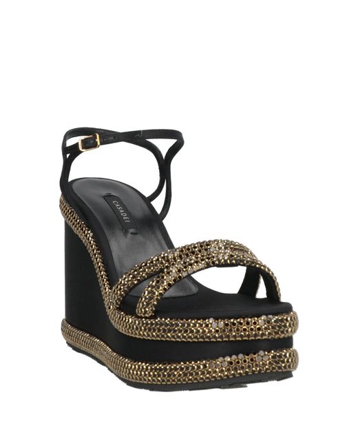 Casadei Black Sandals