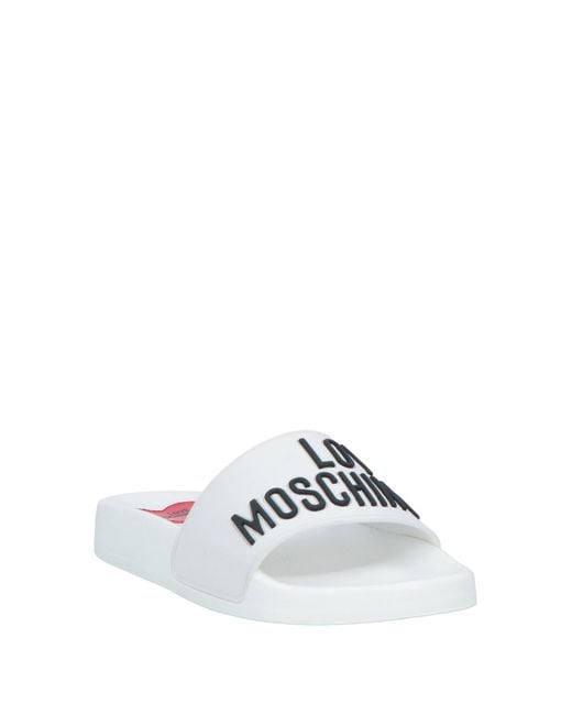 Sandalias Love Moschino de color White
