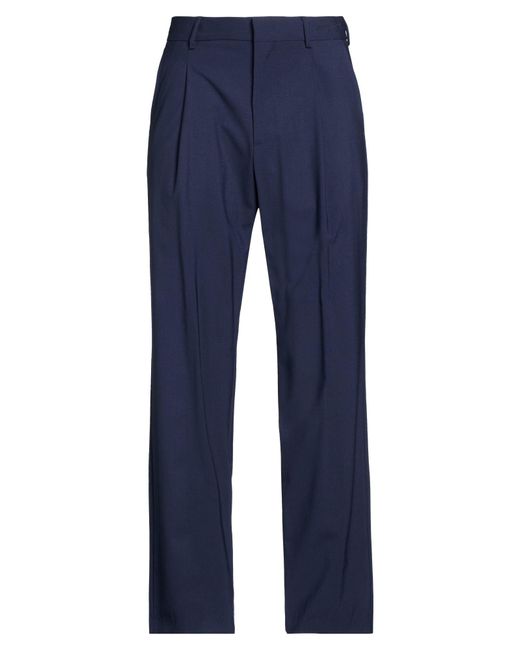 MSGM Blue Midnight Pants Virgin Wool, Elastane for men