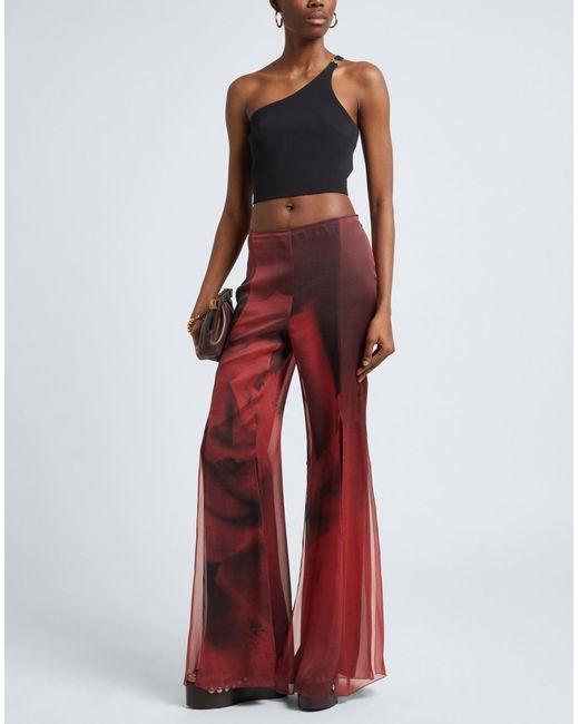 Alberta Ferretti Red Pants