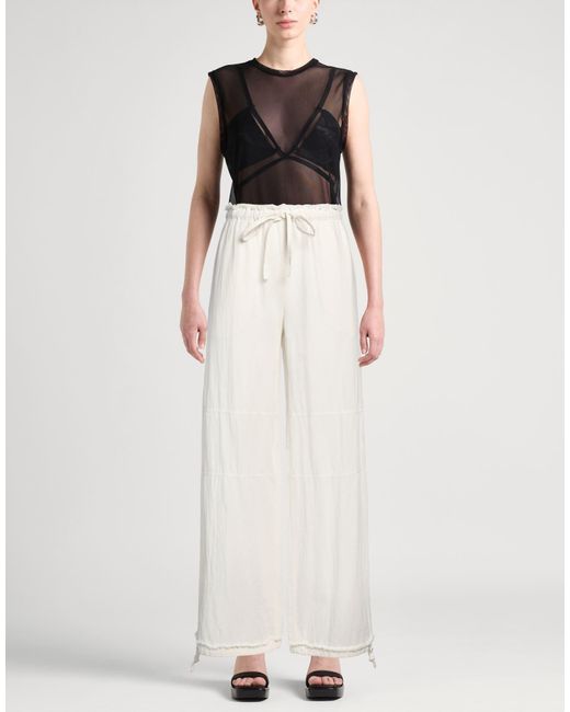 Acne White Trouser
