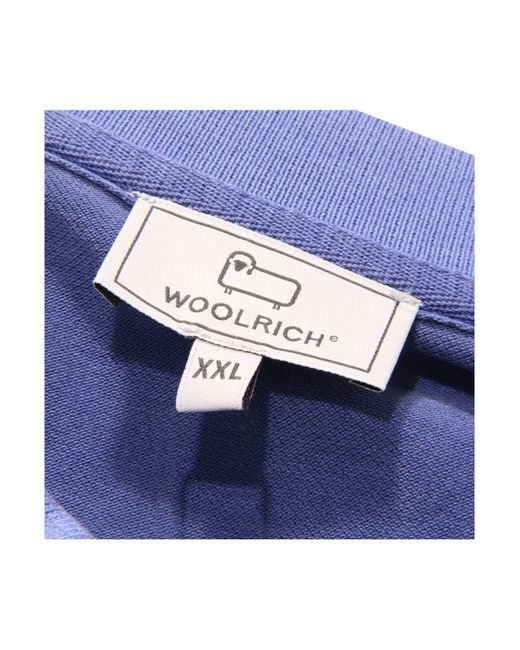 Polo Woolrich de hombre de color Blue