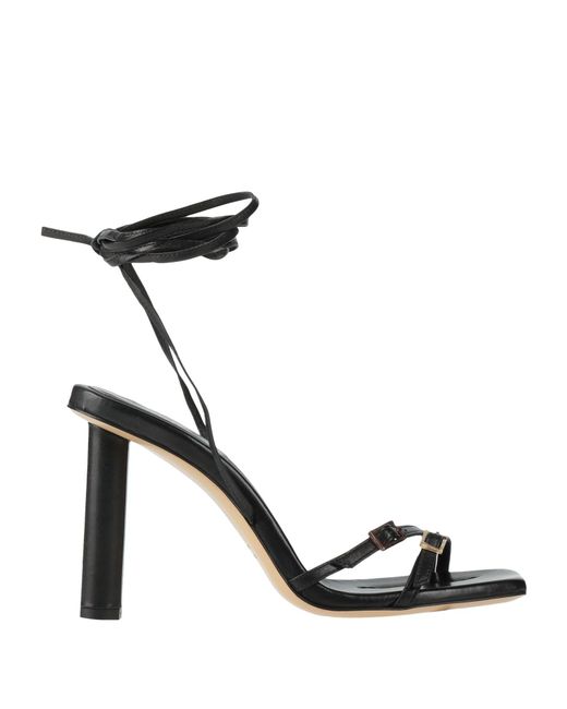 Ilio Smeraldo Black Sandals Leather