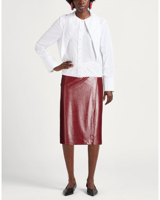 Twinset Red Midi Skirts