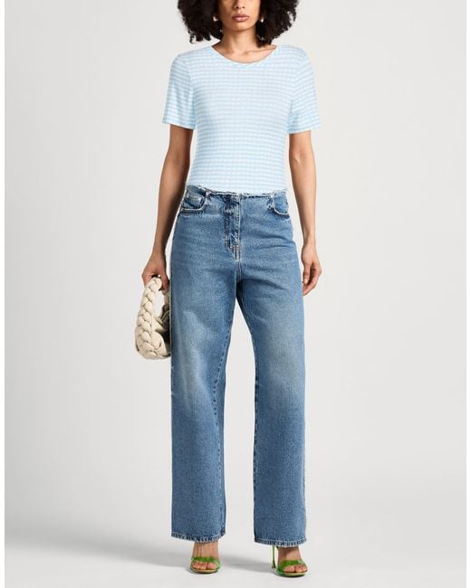 Jacquemus Blue T-Shirt Viscose, Elastane