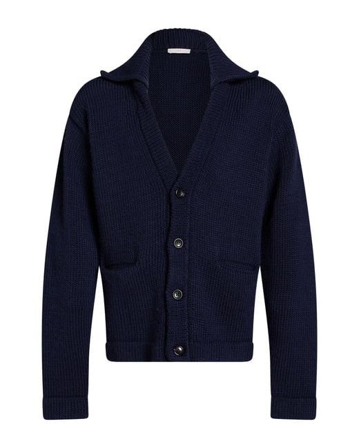 1989 STUDIO Blue Midnight Cardigan Wool for men