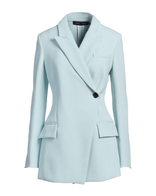 Proenza Schouler Blue Blazer Viscose, Elastane