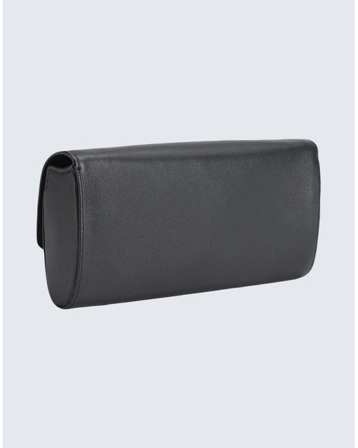 Furla Black Flow Mini Crossbody Clut -- Handbag Calfskin
