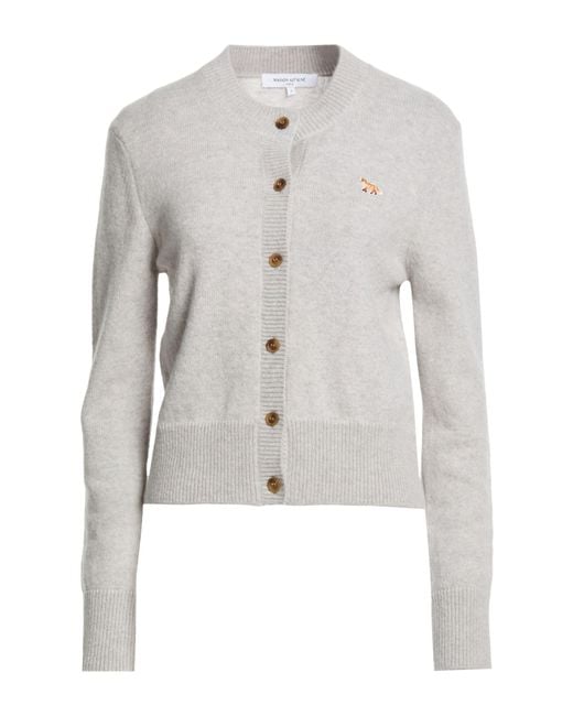 Maison Kitsuné White Light Cardigan Wool