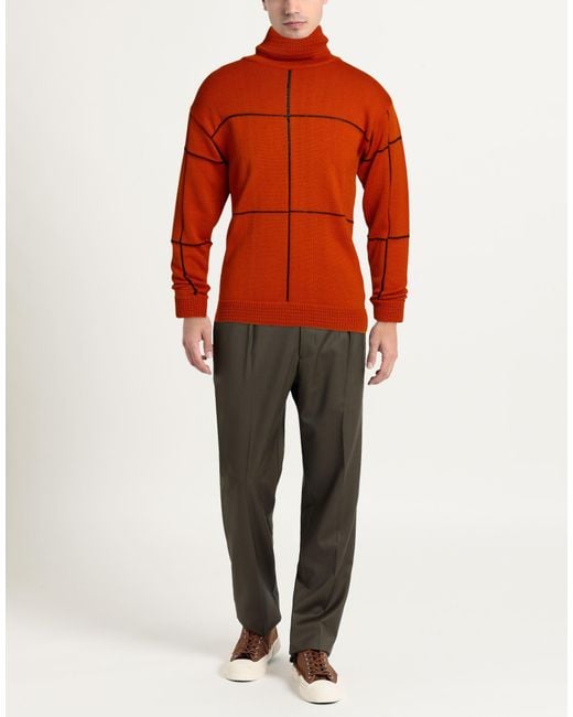 Gazzarrini Red Turtleneck Merino Wool, Acrylic for men