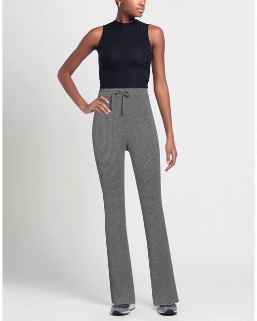 Alberta Ferretti Gray Pants Virgin Wool, Polyamide, Elastane