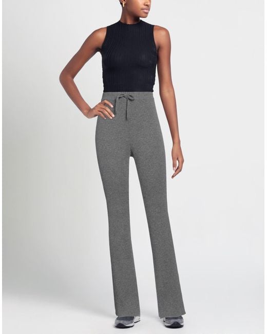 Alberta Ferretti Gray Pants Virgin Wool, Polyamide, Elastane