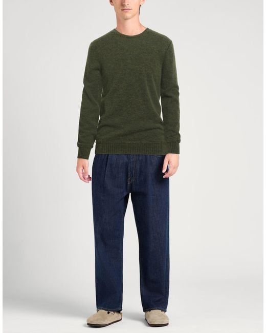 Messagerie Green Patrizio Piscaglia Sweater Baby Alpaca Wool, Polyamide, Wool for men