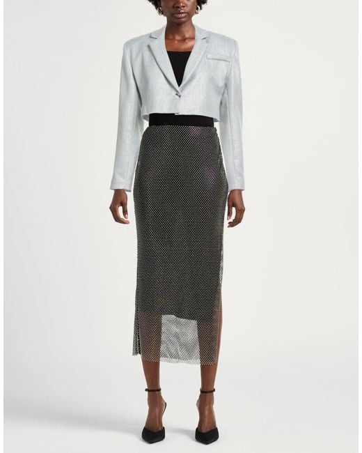 Motel Blue Light Blazer Polyester, Viscose, Lurex, Elastane