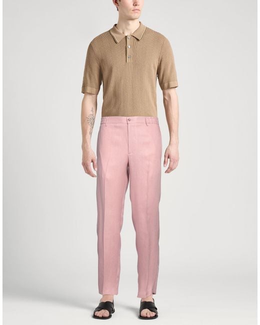 Tagliatore Pink Trouser for men