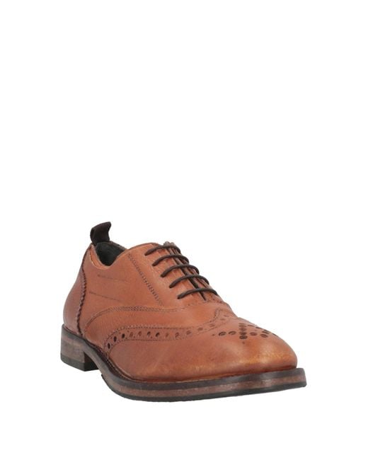 Moma Brown Lace-Up Shoes