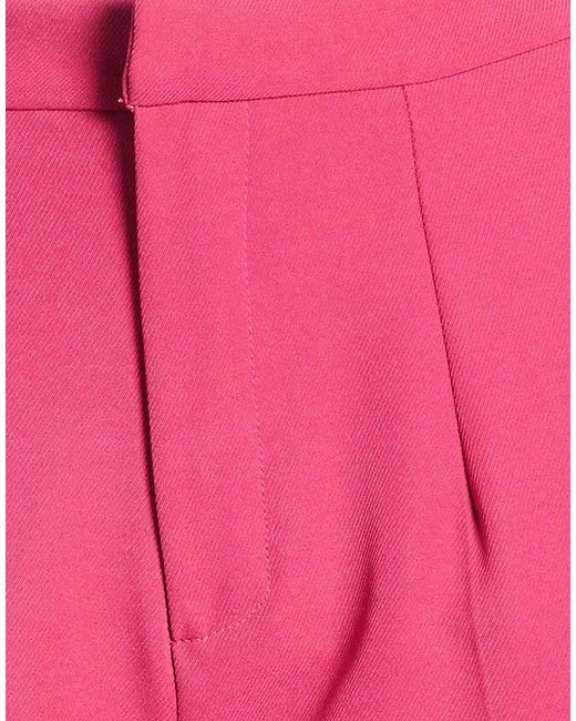 Rebel Queen Pink Fuchsia Pants Polyester, Elastane