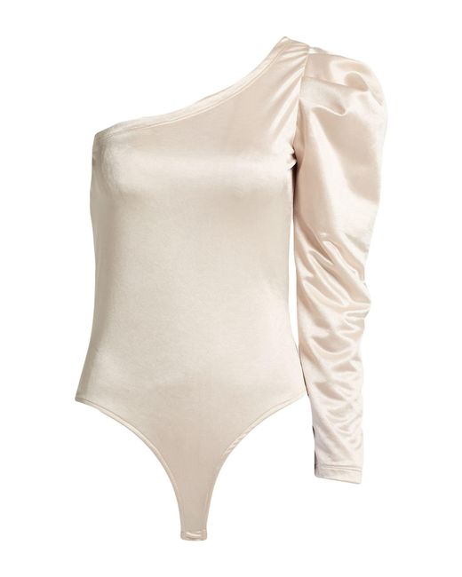 Rinascimento White Cream Bodysuit Polyester