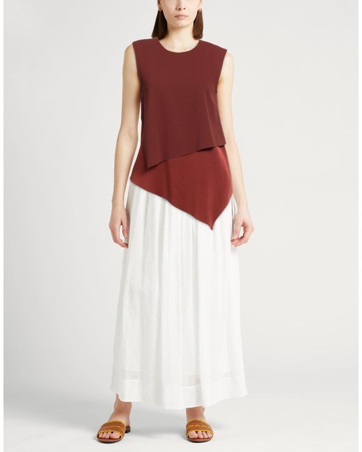 Brian Dales Red Top Acetate, Viscose, Elastane