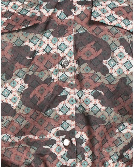 GAUDI Brown Jeans Shirt Polyester, Elastane