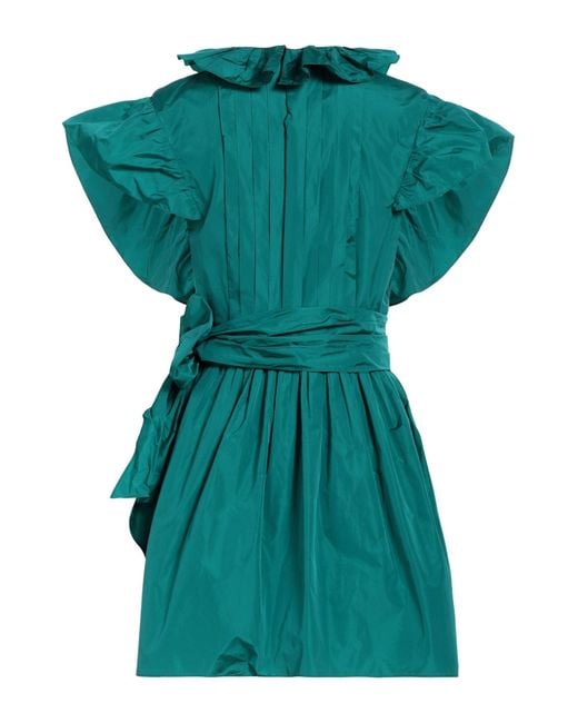 Alberta Ferretti Green Mini Dress